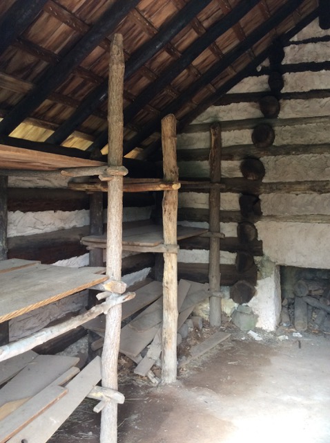 Photo of the soldiers quarters in Valley Forge